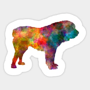 Central Asian Shepherd Dog in watercolor Sticker